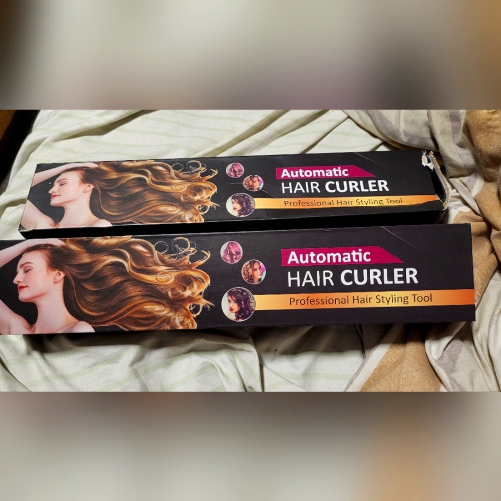 Automatic Hair Curler - Black and Pink